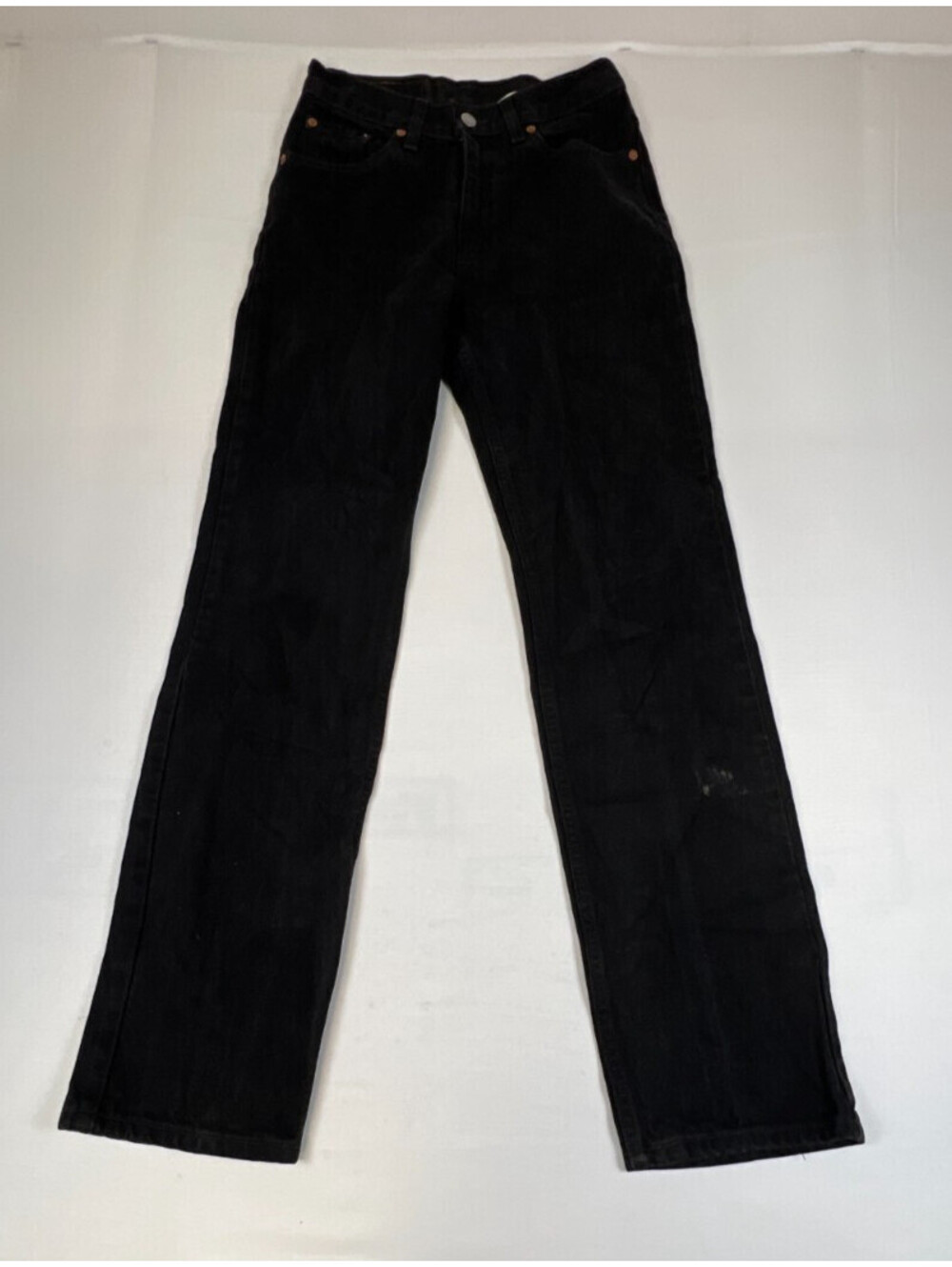Vintage Levi's Women 5 JR L Black Denim Jeans 512 Slim Fit Straight Leg